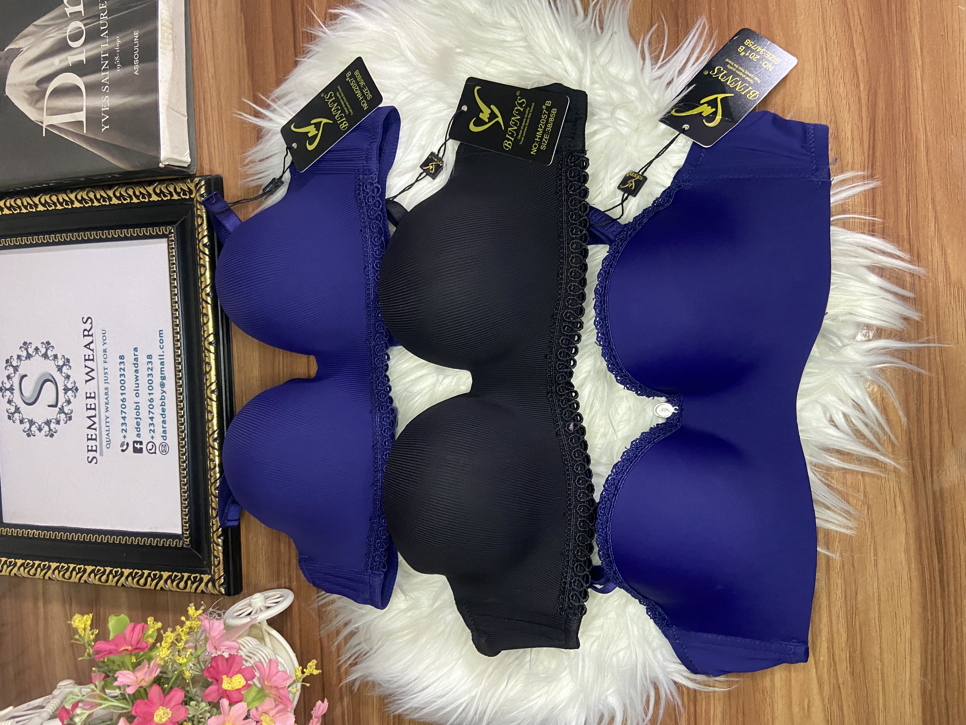 Another view of Full cup and half cup b sizes bra
