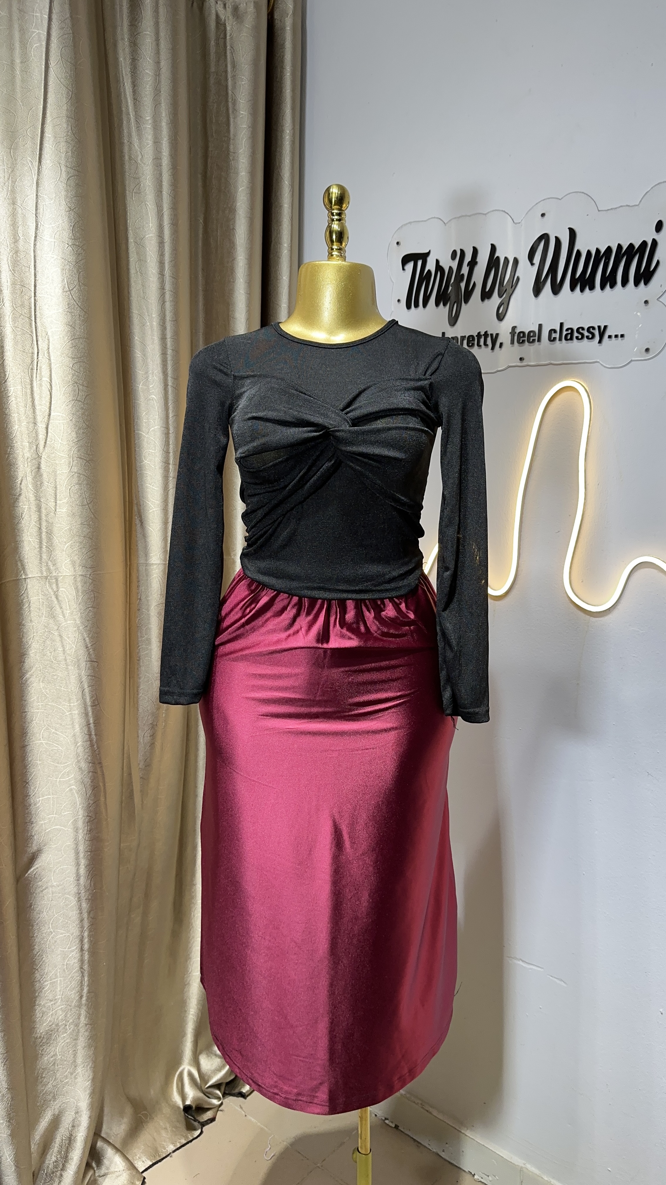 Another view of Long sleeve top
