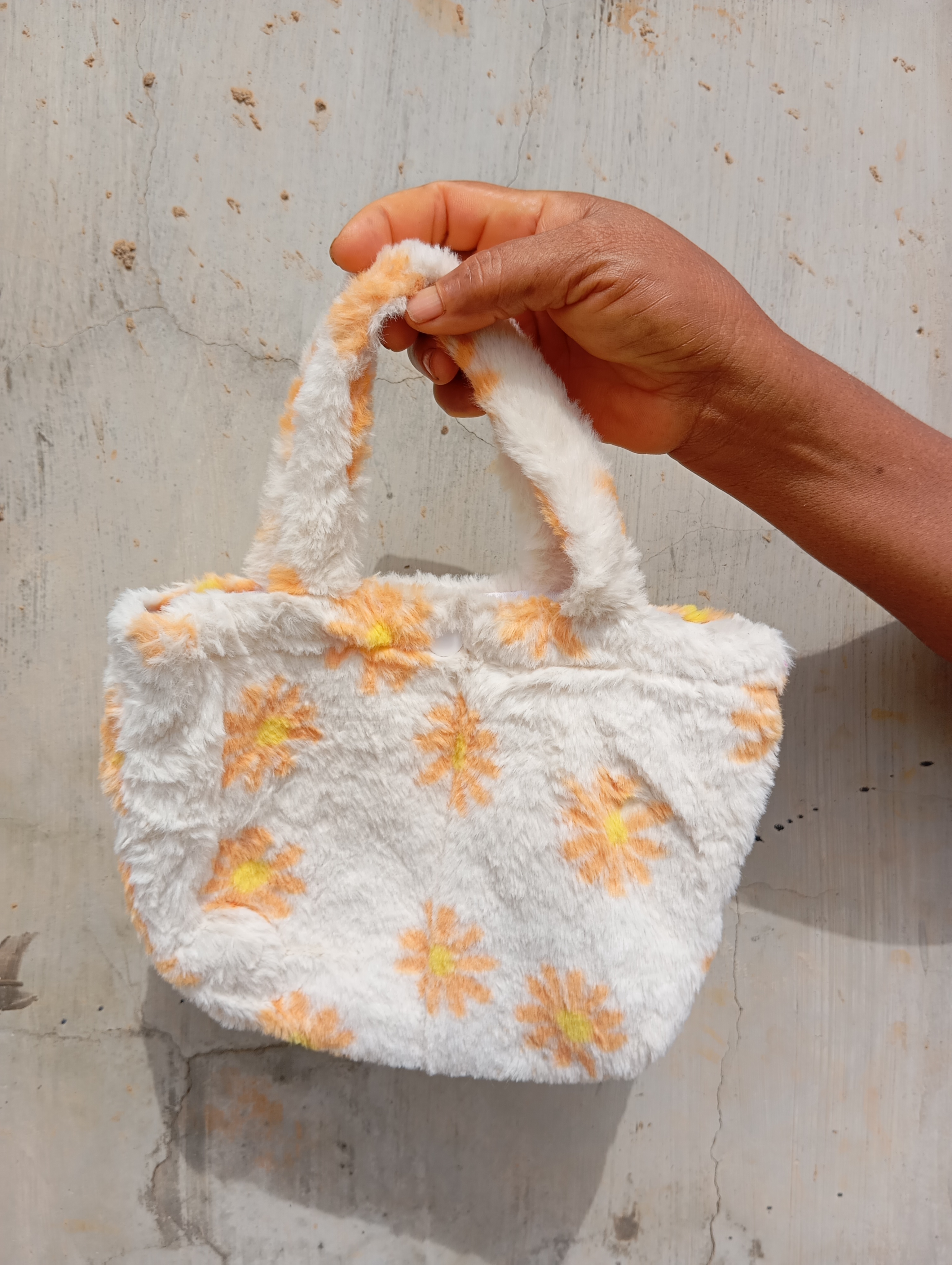 Plush hand bag