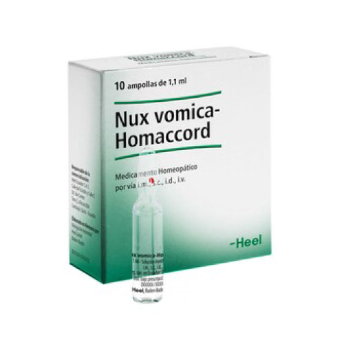 NUX VOMICA HOMACCORD SOLUCION INYECTABLE
