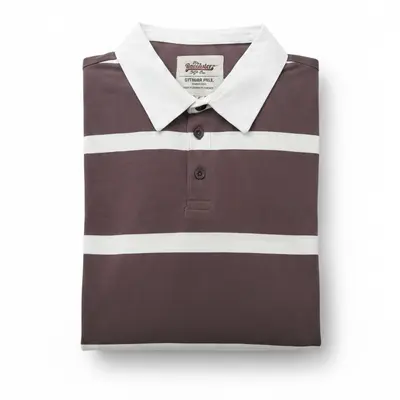 Men's Striped Outdoor Polo Shirt