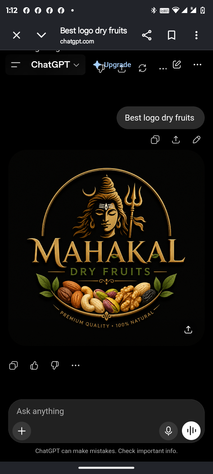 Mahakal Dry Fruits logo