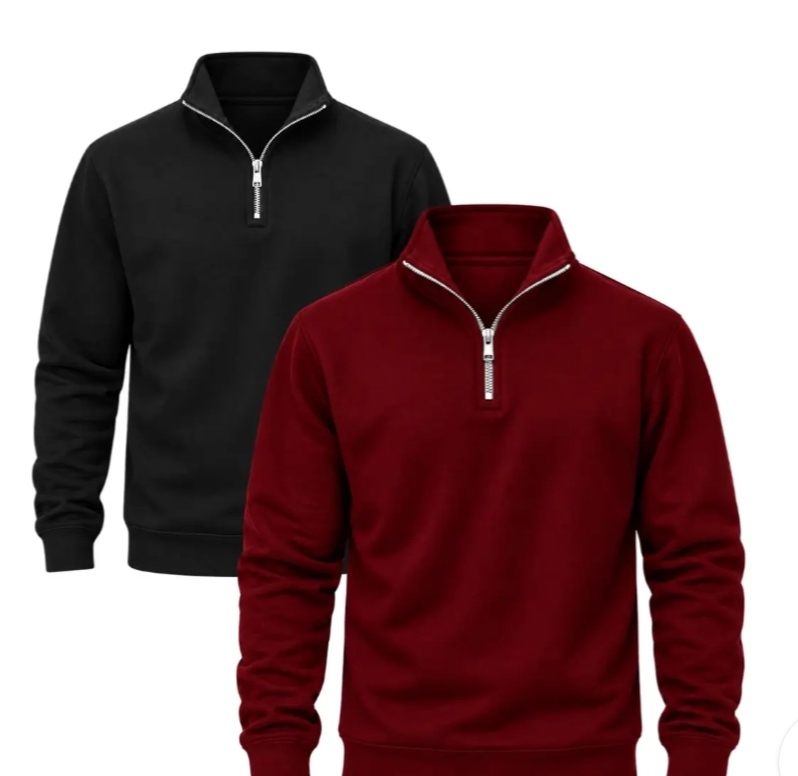 THE ROYAL DUO - Combo Pack of 2 Premium Quarter-Zip Sweatshirts