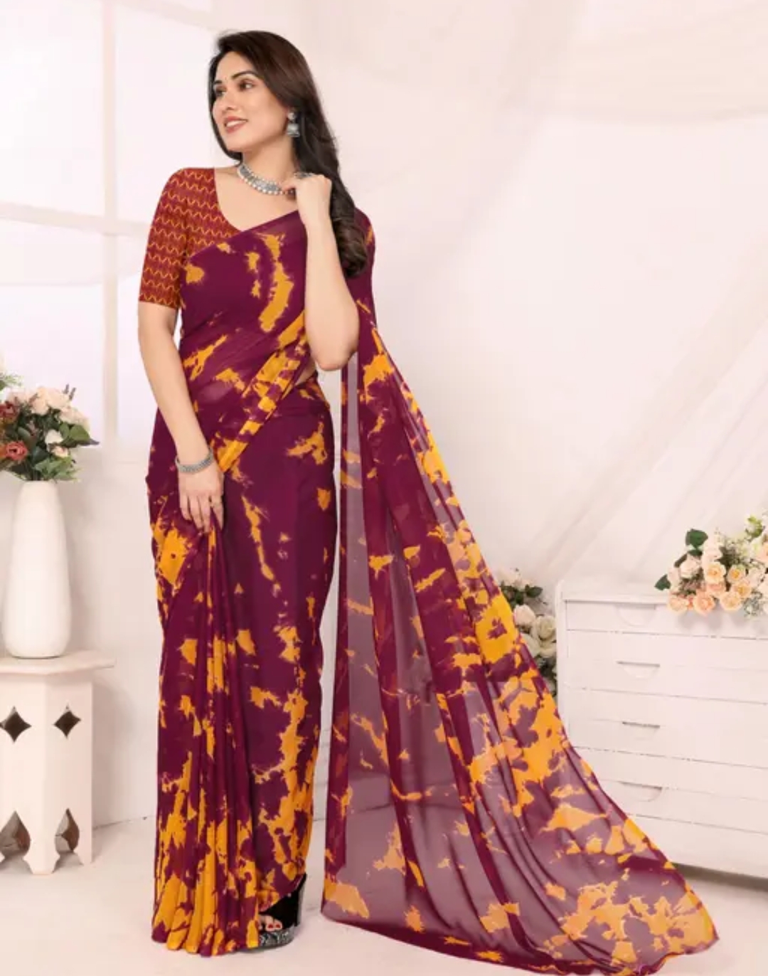 daily wear georgette sari