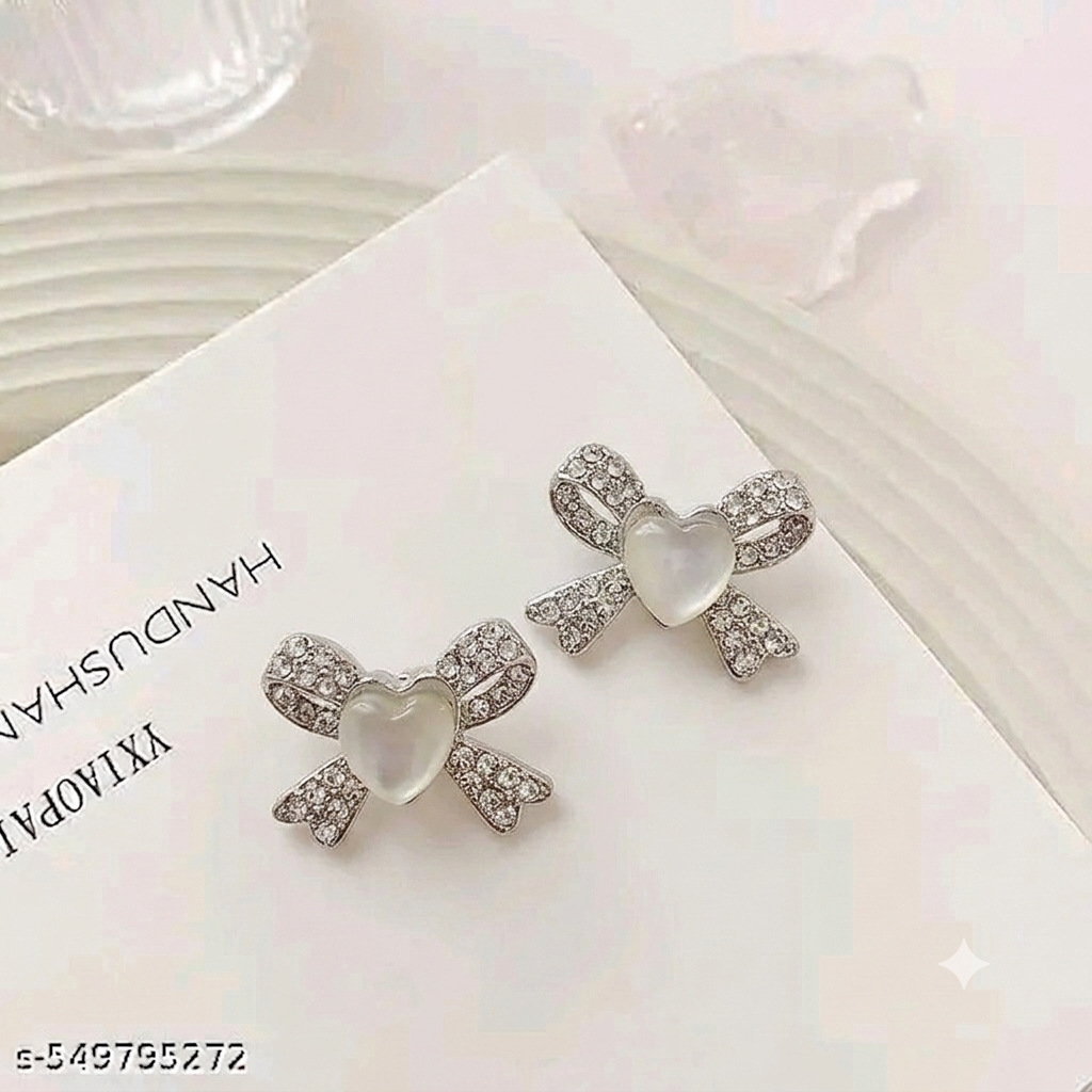 Korean heart Exquisite Stud Earrings for girls