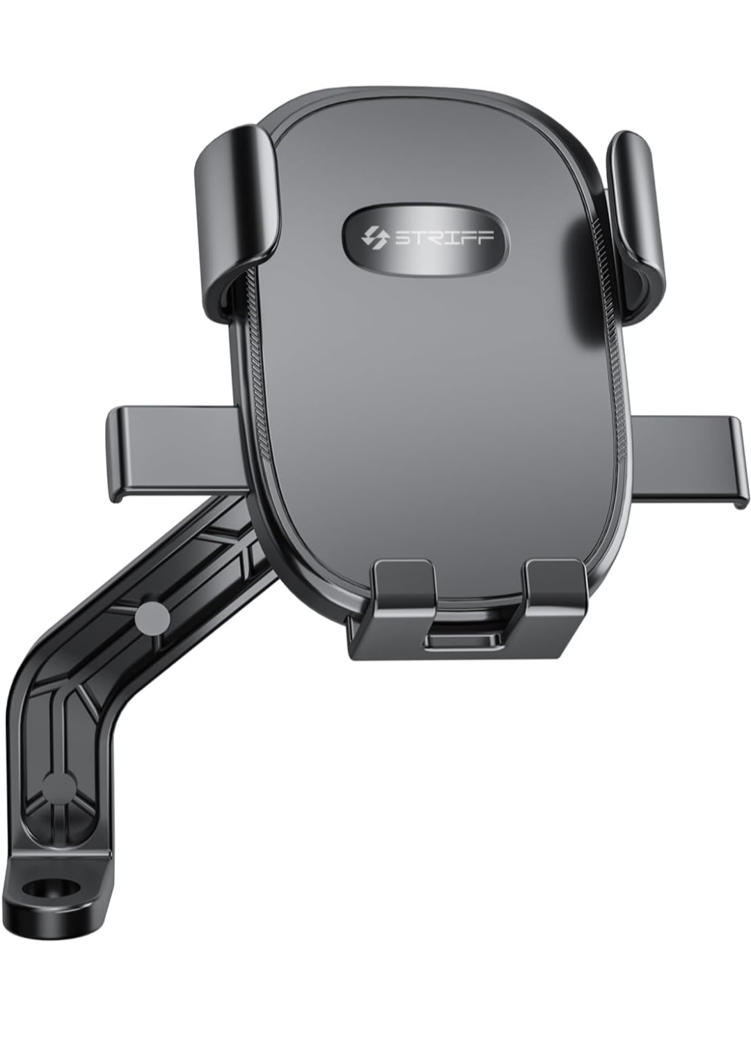 STRIFF Aeroride Mirror Mount Bike Phone Mount with 360° Rotational, Strong Hold for Bicycle, Motorcycle Compatible with 4.7 to 6.8 inch Devices - Black