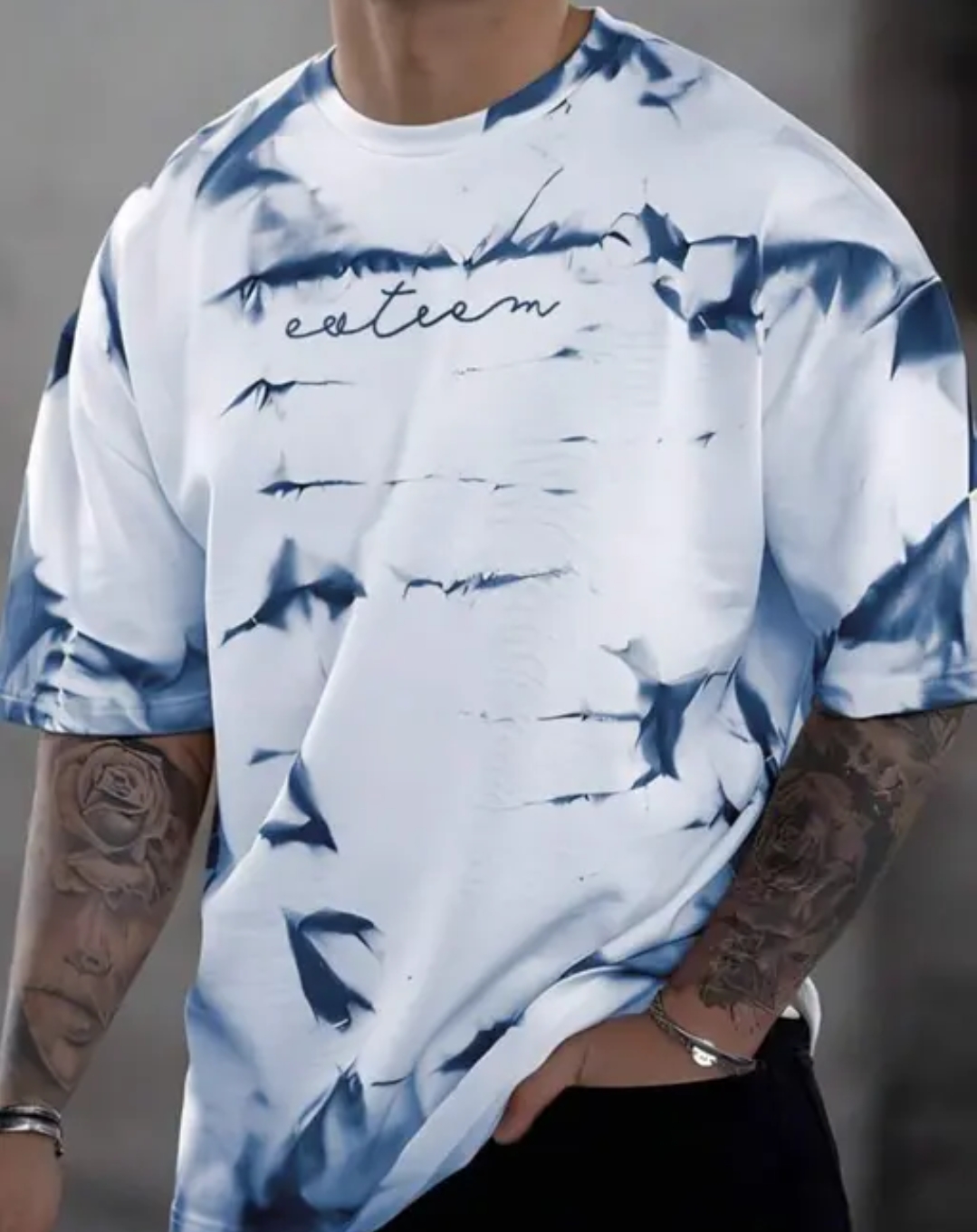 Chughz Men's Printed Oversize T-shirt for Men