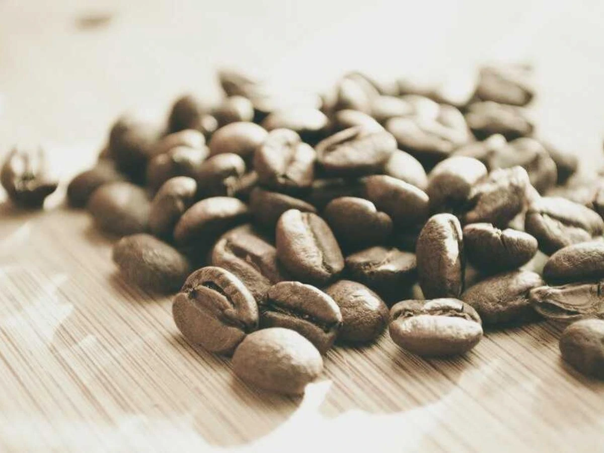 Fresh roasted coffee beans