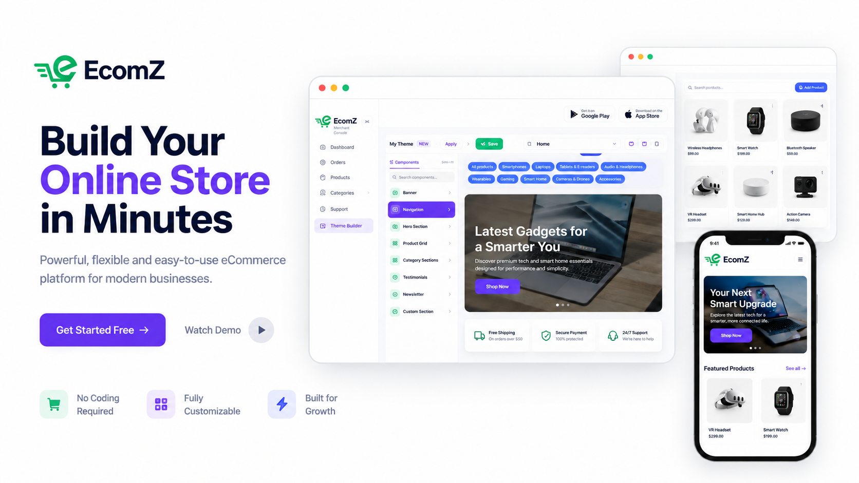 Build an online store with Ecomz