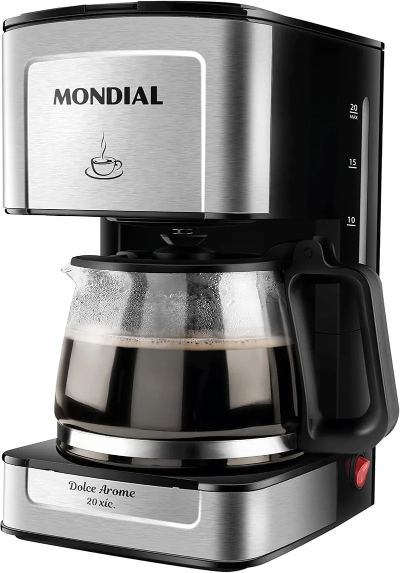 MONDIAL Cafeteira Elétrica Dolce Arome, 110V, 550W, Preto/Inox - C-43-20X-SI | Amazon.com.br