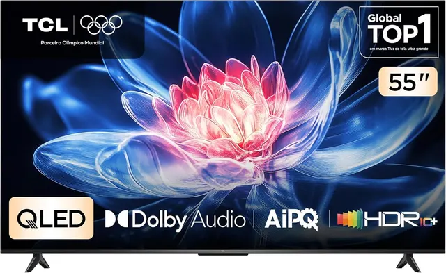 Smart TV TCL 55 Polegadas QLED 4K T6C WiFi Bluetooth Google TV Tela HVA e HDR10+ 55T6C : Amazon. com. br: Dispositivos Amazon e Acessórios