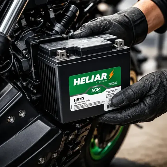 Heliar He7d 12v 7ah Agm Hunter 350 Meteor Fazer 250 Xre 300
