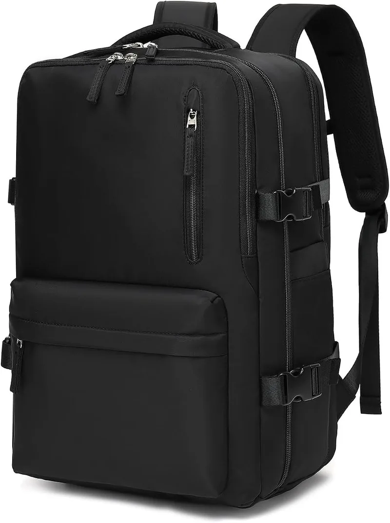 IceSelect Mochila de Viagem Expansivel Grande Masculina Feminina, Mochila Avião Notebook Bolsa de Sapato, Executiva, Antifurto, Reforçada, USB, Impermeável, Escolar, Faculdade, Trabalho, Presente