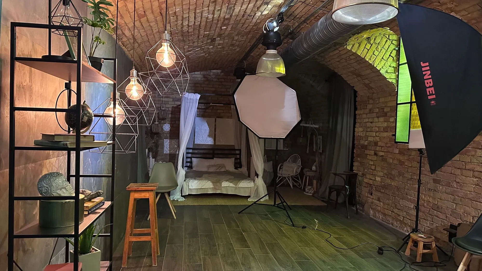 Industrial biophilic photo studio Budapest