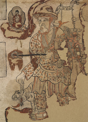 monje-budista-chino-dunhuang