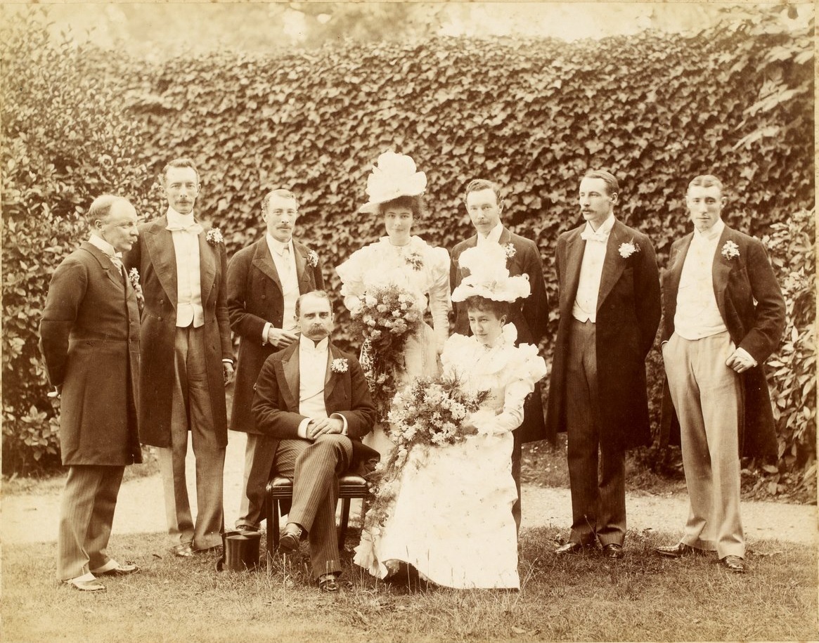 retrato de boda de Francis Younghusband y Helena Magniac