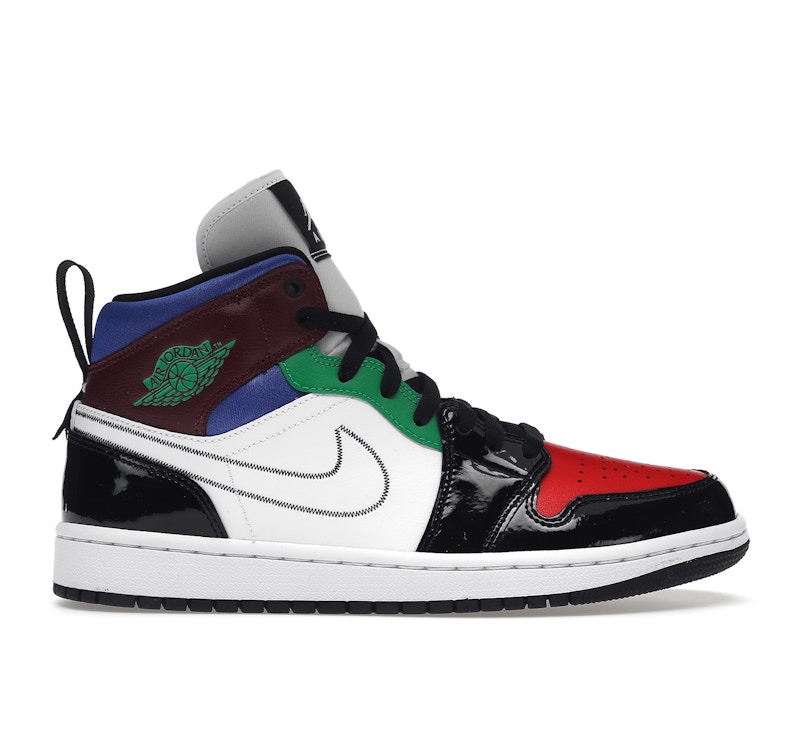 Jordan 1 Mid SE Black White Multi-Color
