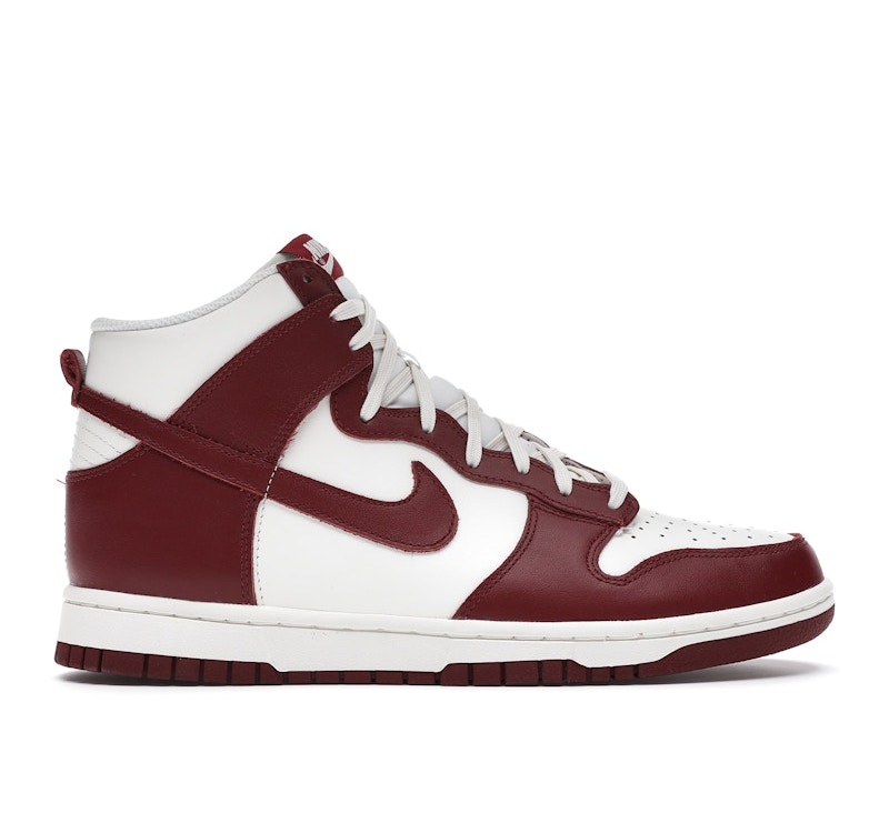 Nike Dunk High Sail Team Red