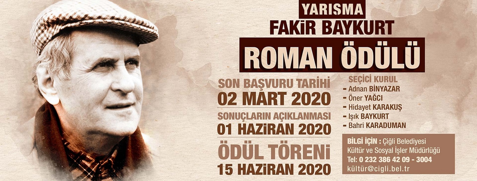 Çiğli Belediyesi Fakir Baykurt Roman Ödülü