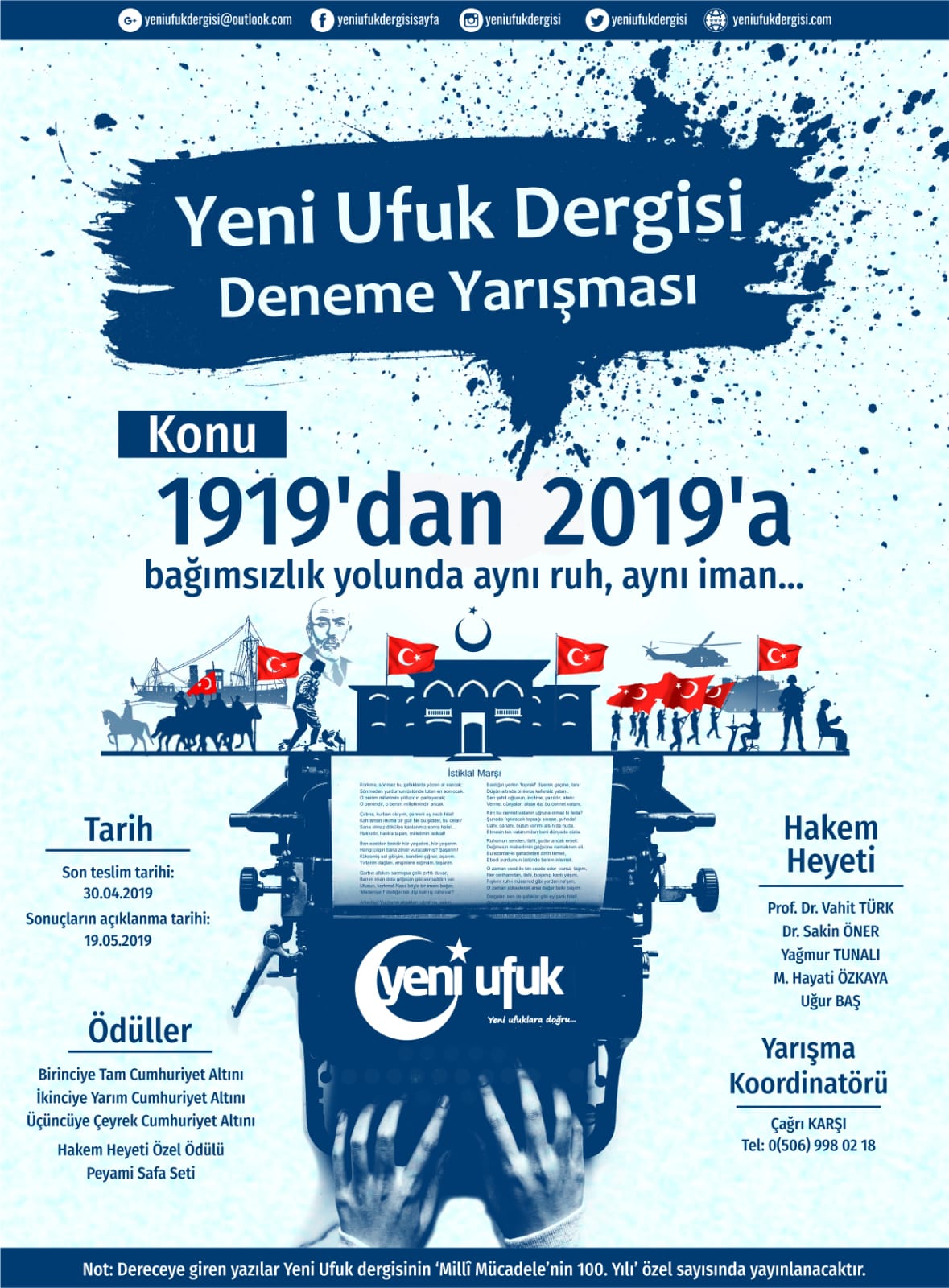 Yeni Ufuk Dergisi Deneme Yarışması