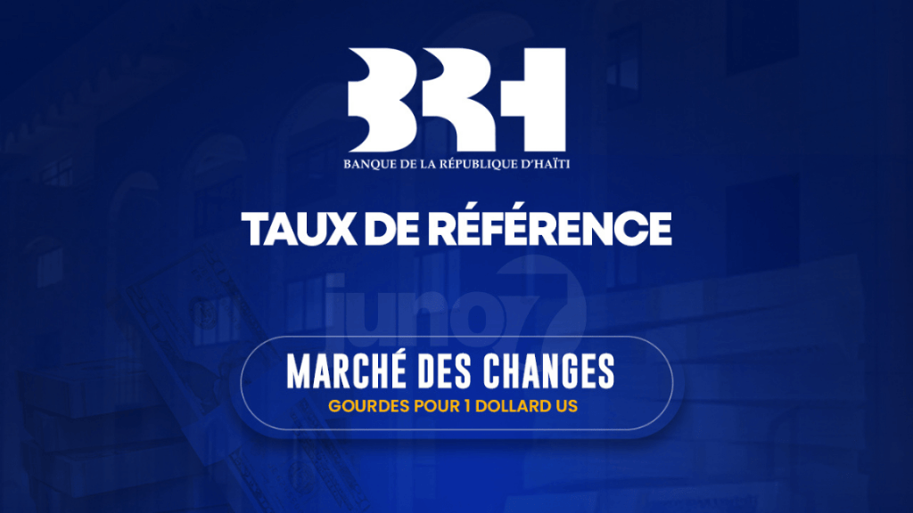 La BRH fixe le taux de référence à 130,82 gourdes par dollar pour le 19 février 2026