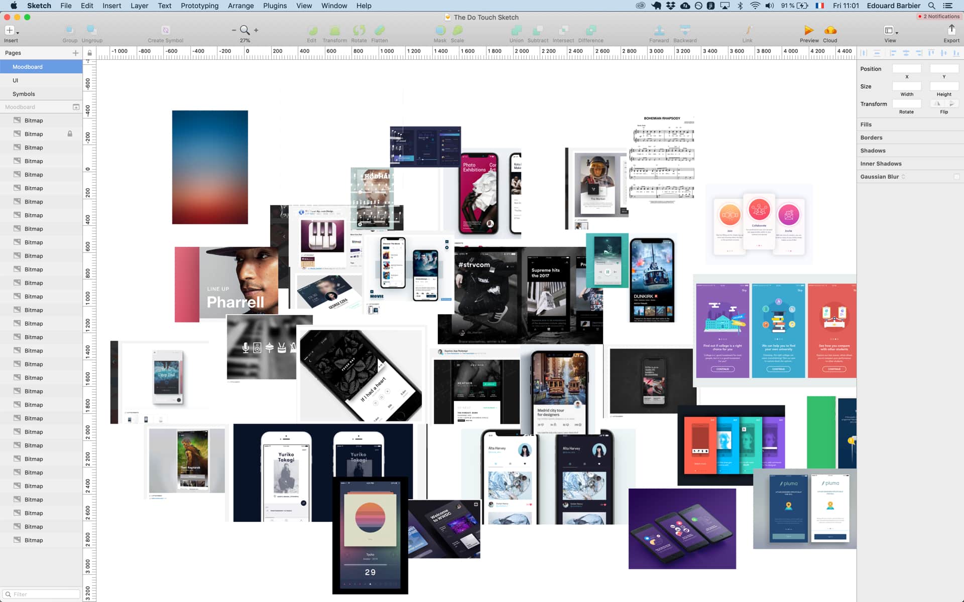 How to find inspiration when designing a new app from scratch? Create moodboards!