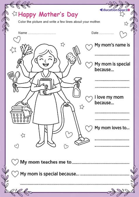 Mother's Day with Creative Writing and Art