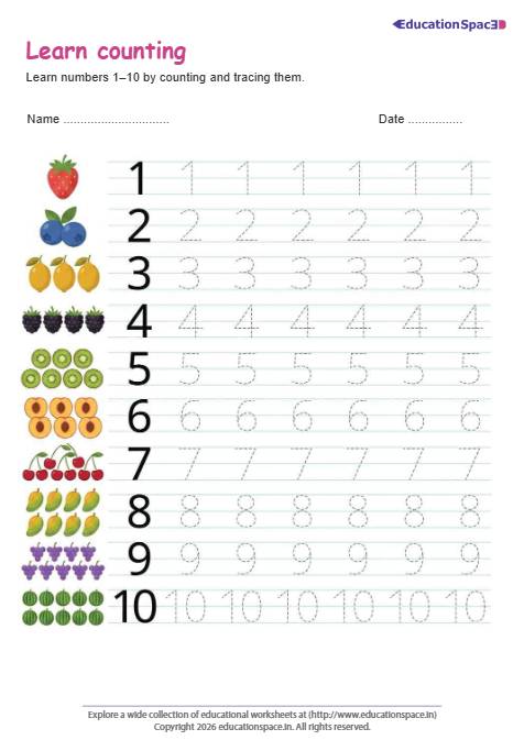 Learn Counting 1-10