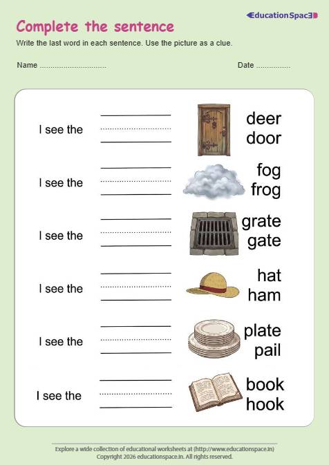 Complete the Sentence #2