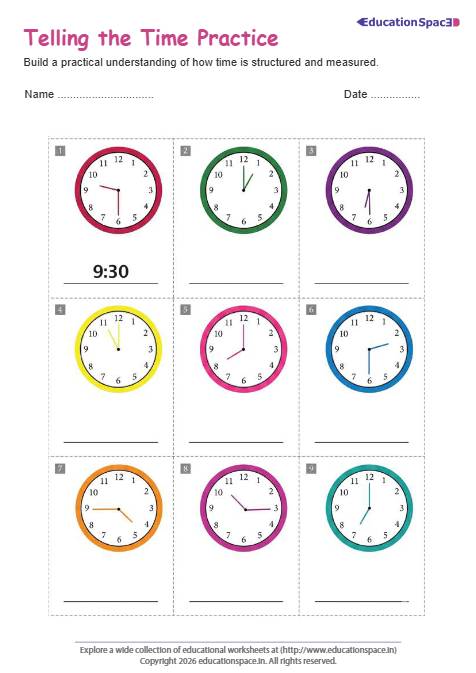Telling the Time Practice #1