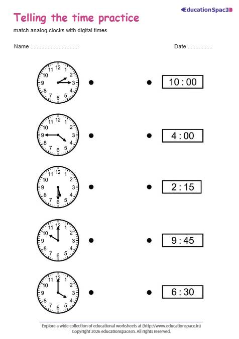 Telling the Time Practice #2