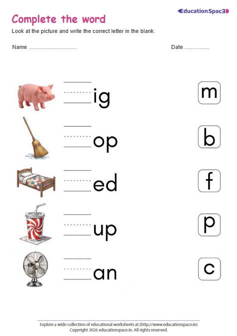 Complete the Word #1