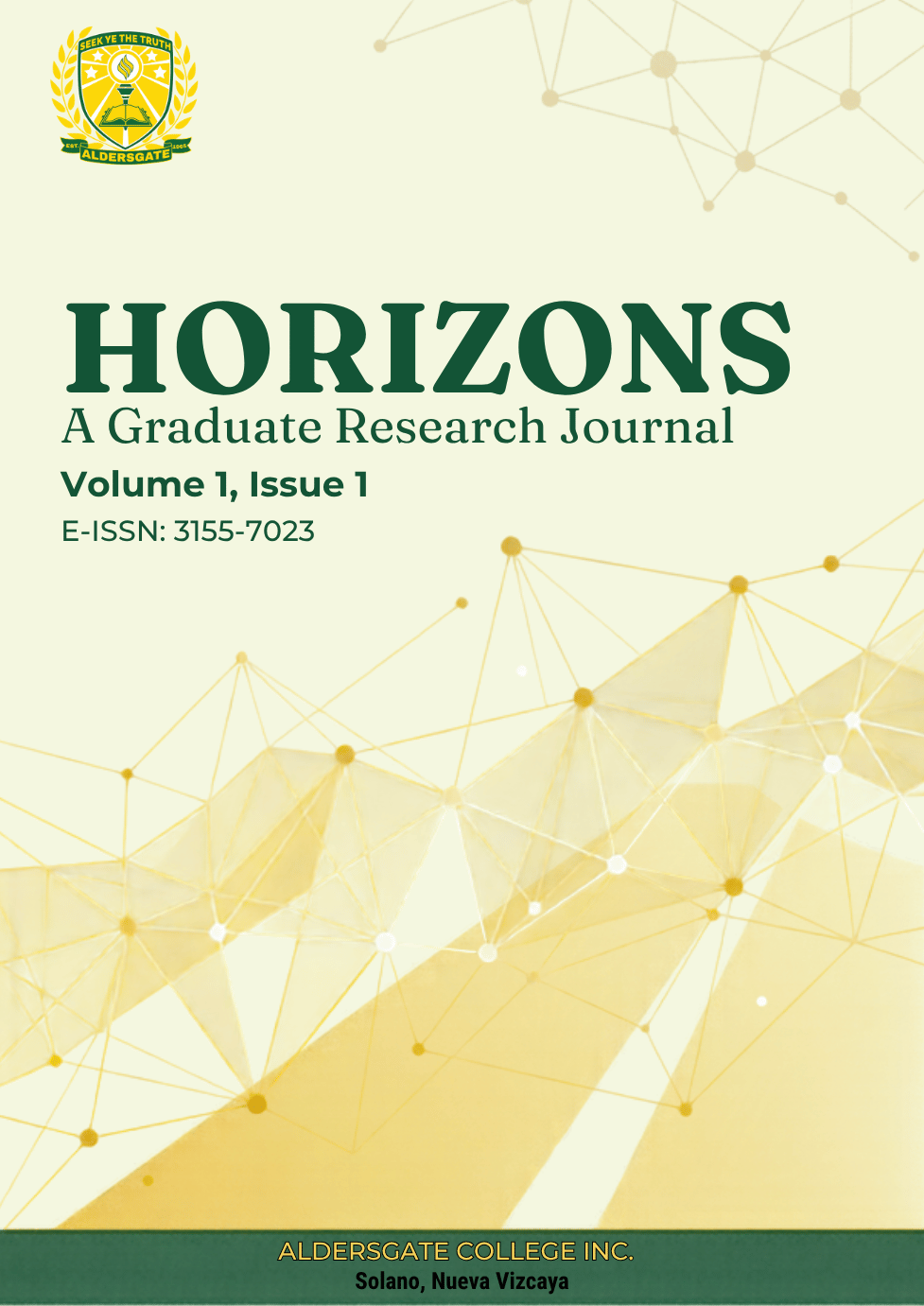 Cover of HORIZONS: A Graduate Research Journal