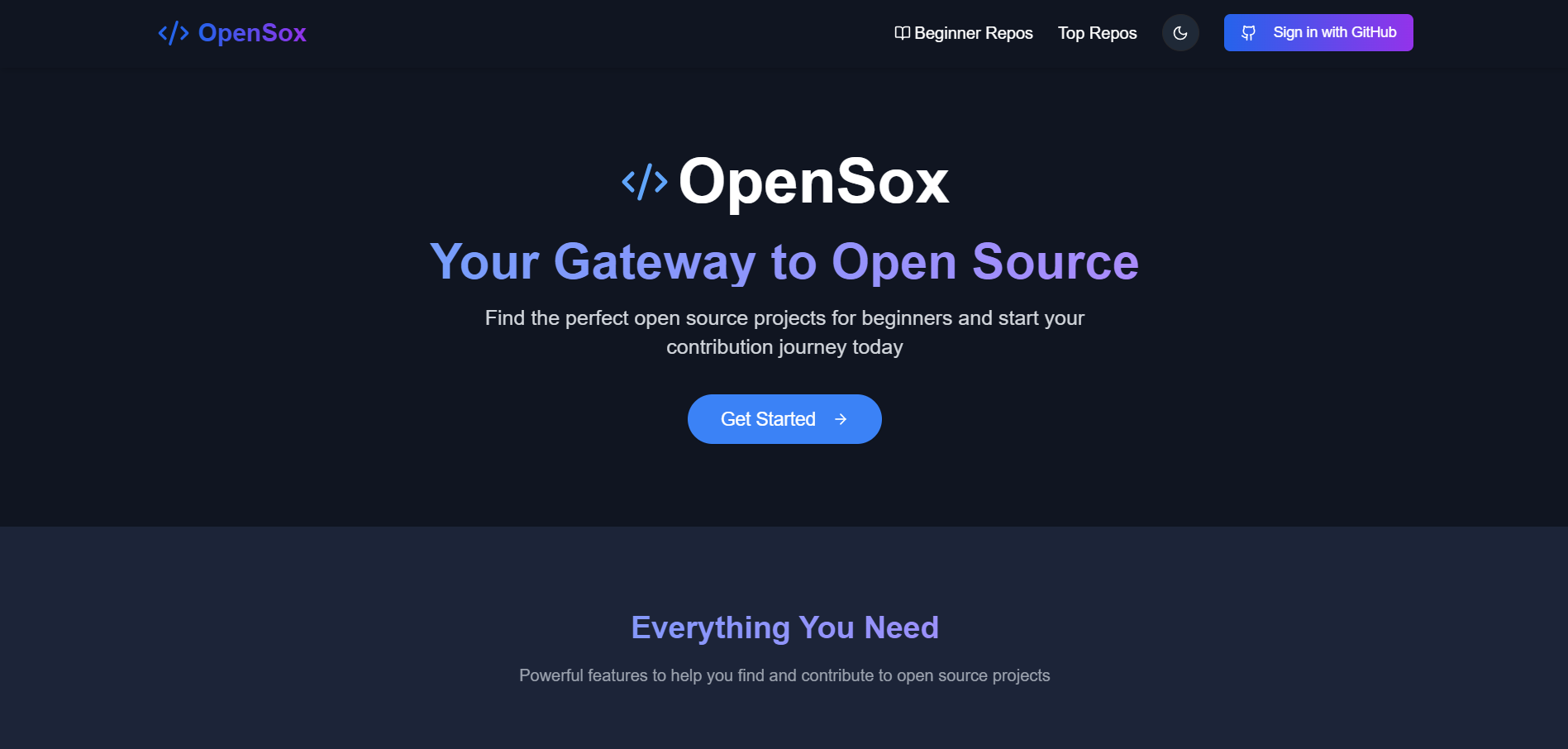 Open Source Project Discovery - OpenSox