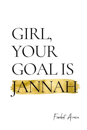 Girl your Goal is Jannah by Kube — cover