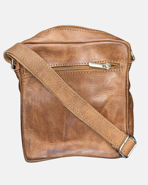 The Martil Small Messenger Bag in Tan