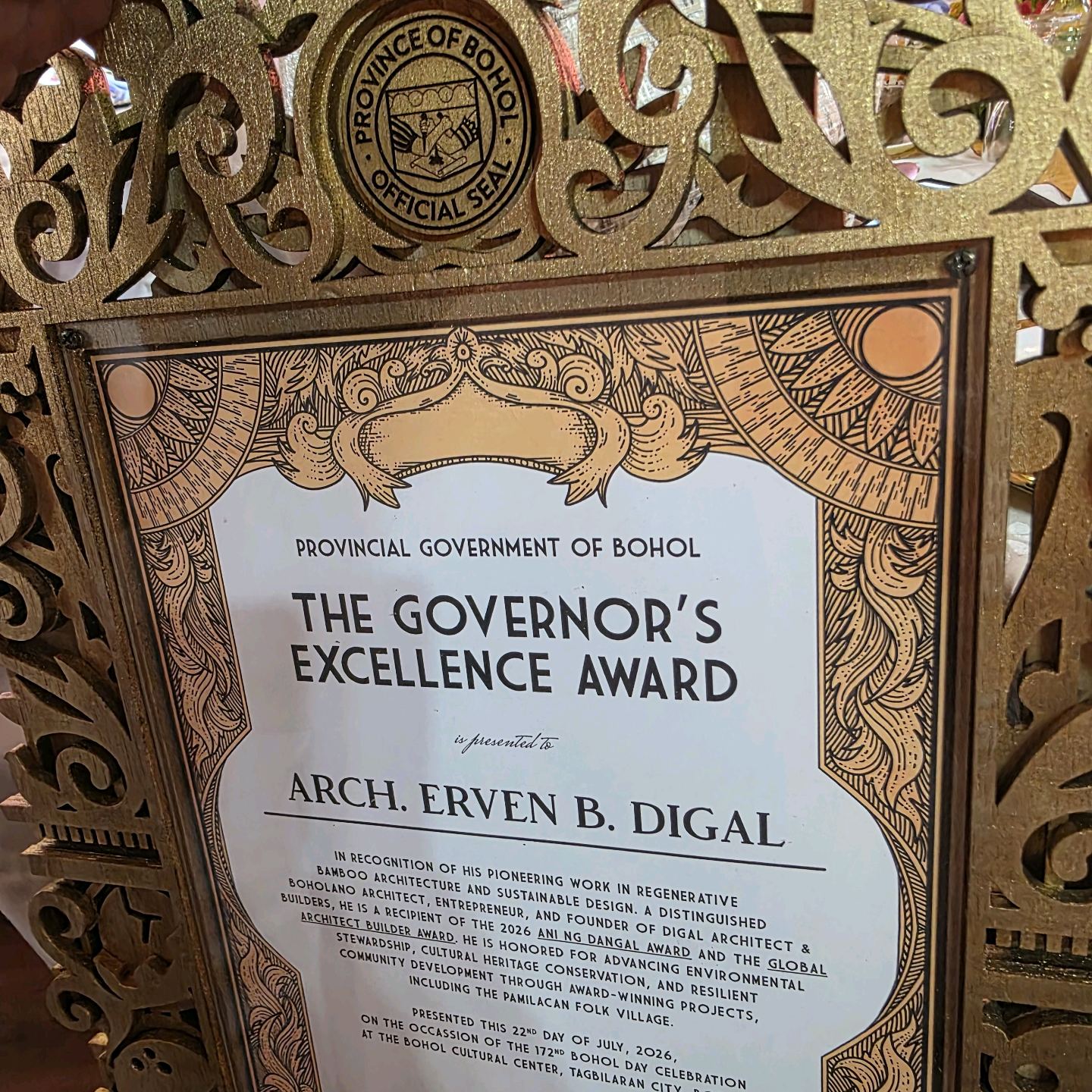 Governor’s Excellence Award recognition