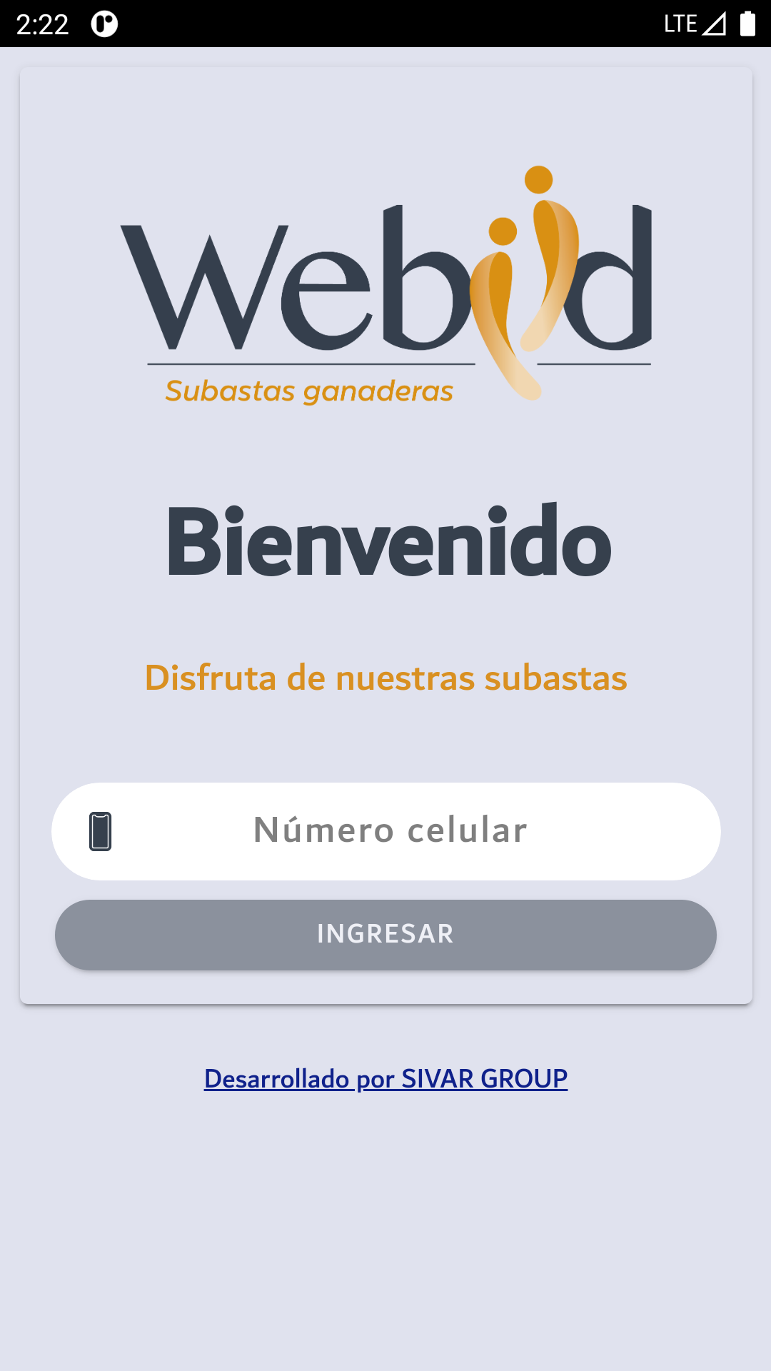 Aplicación Móvil El Martillazo - Subastas en Vivo