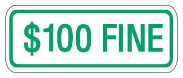 $100 Fine