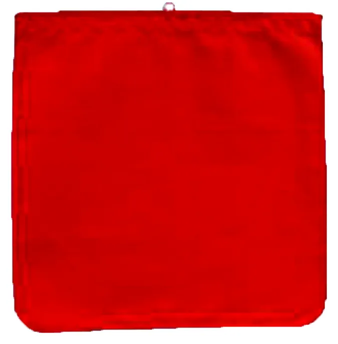 Orange Warning Flag — 18" Cloth with Wire Loop