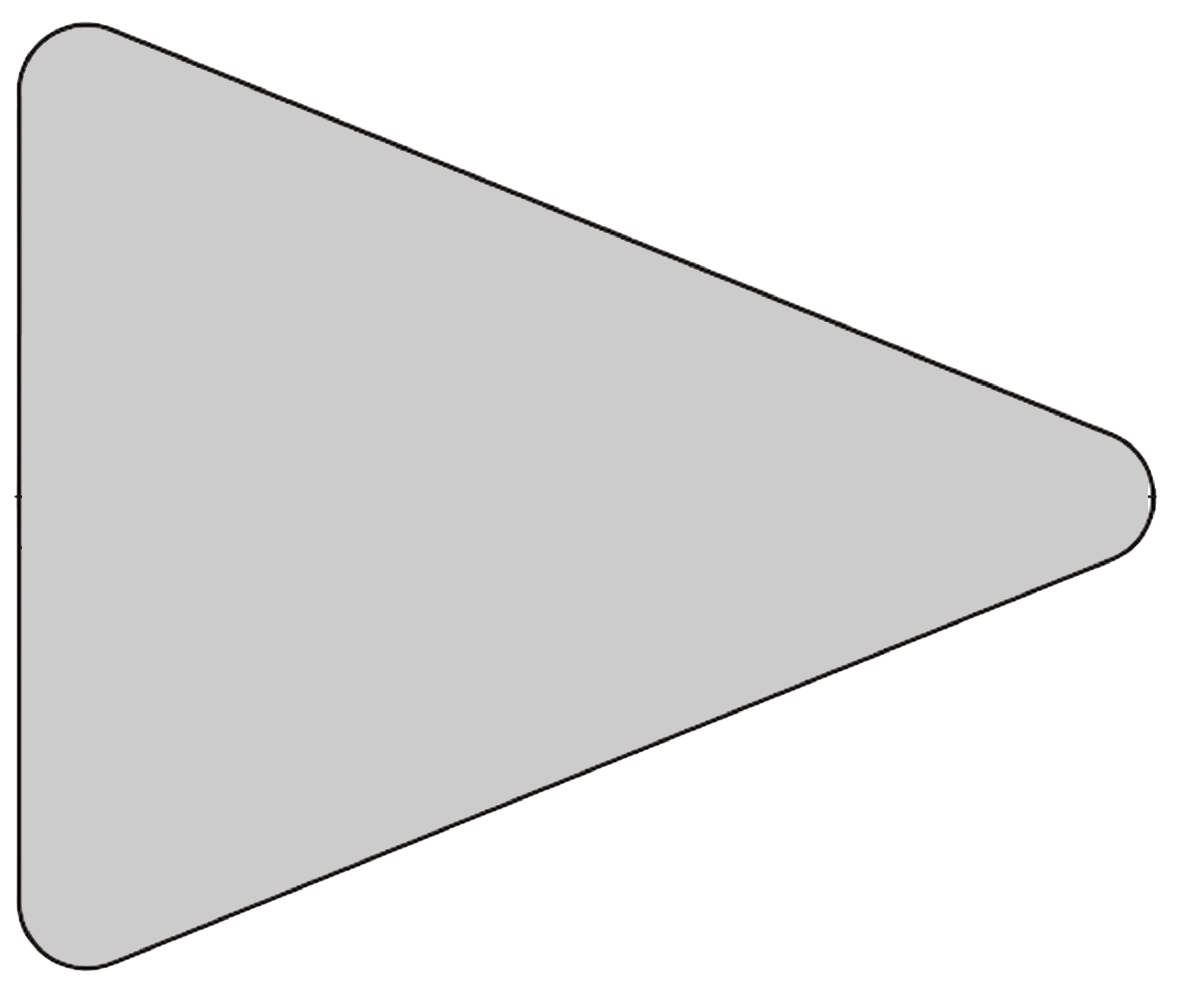 Aluminum Sign Blank — Pennant