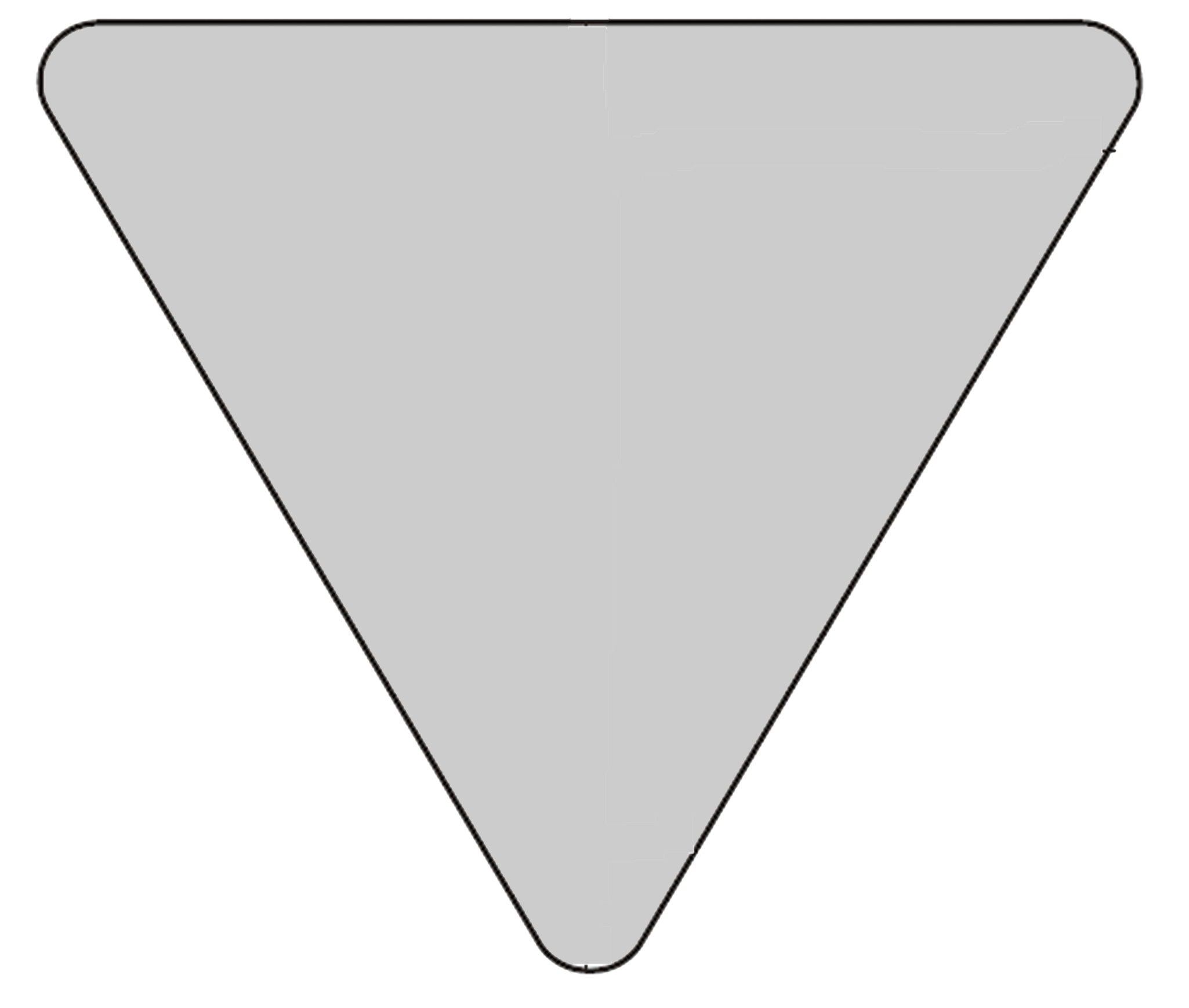 Aluminum Sign Blank — Triangle