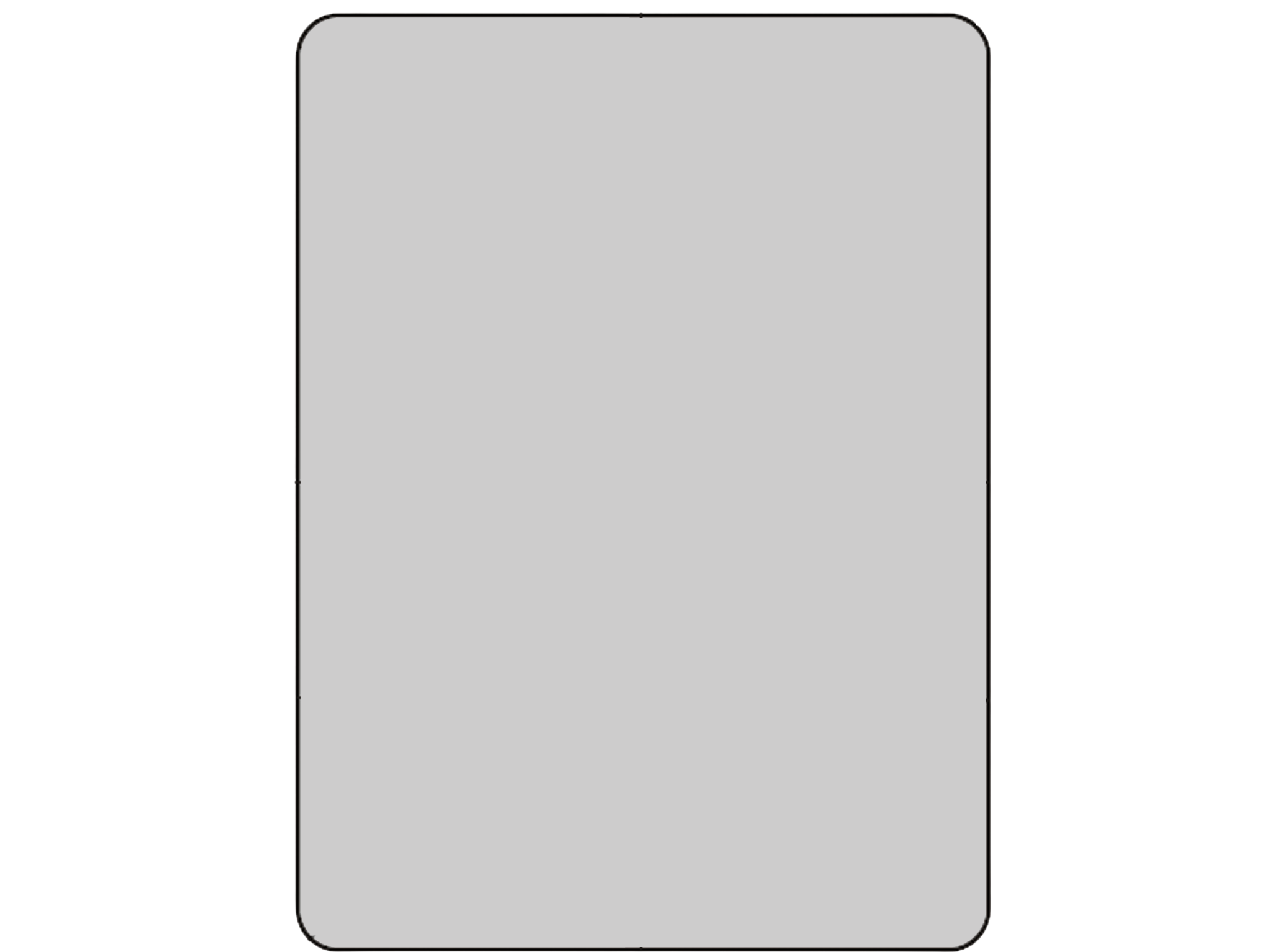 Aluminum Sign Blank — Vertical Rectangle