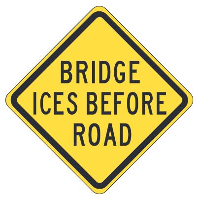 Bridge Ices Before Road
