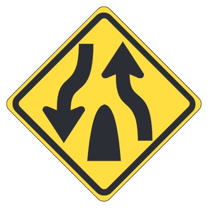 Divided Hwy Ends