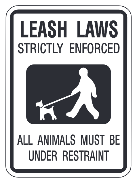 Leash Laws Strictly Enforced