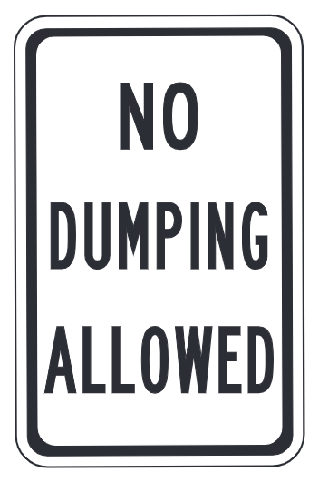 No Dumping Allowed