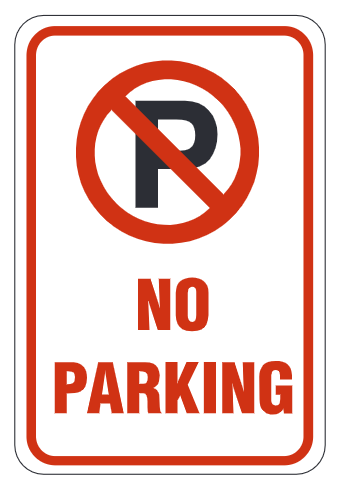No Parking Symb W/No Parking