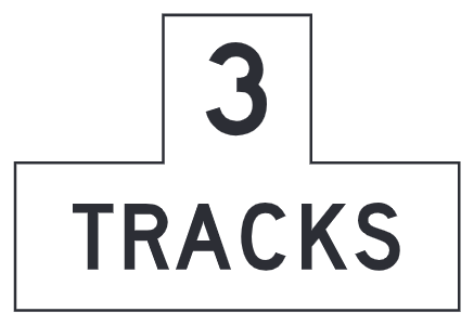Number of Tracks Plaque