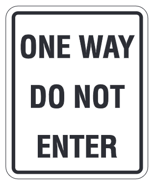 One Way Do Not Enter (Combined)